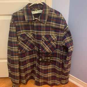 Off White Size M Flannel Shirt